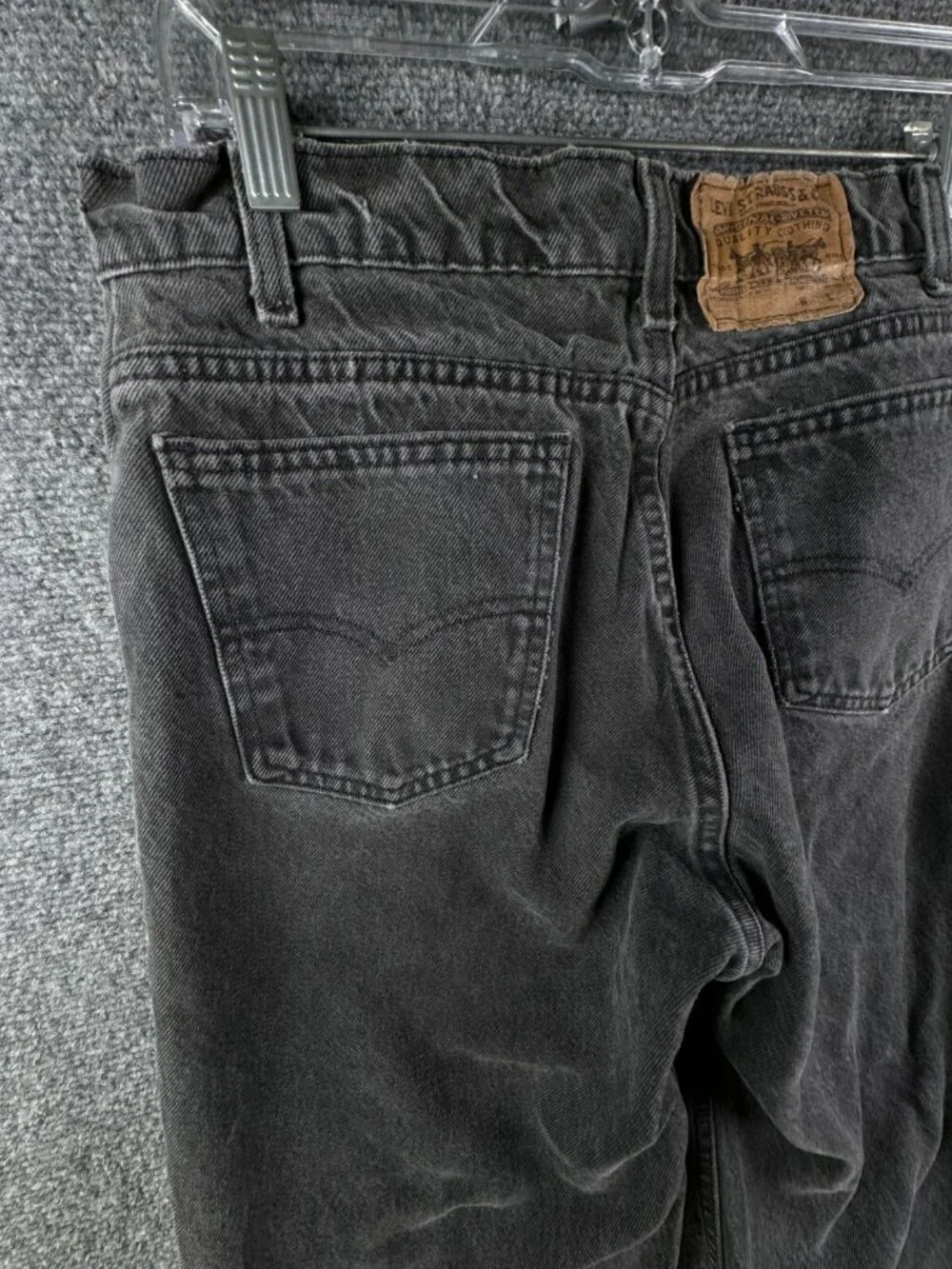 VTG Levi’s USA Made Charcoal Wash Denim Jeans Black Tab 40550-4159 ACTL 30x31